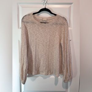 Shimmery Altar’d State Top, Size Medium, Beige